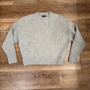 Express Gray Crew Neck Sweater